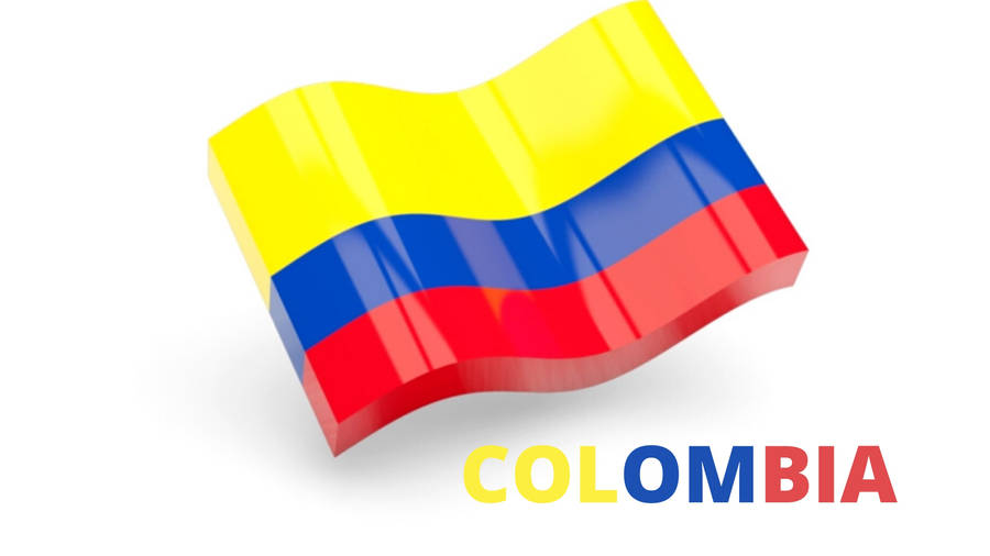 Cool Colombia Flag 3d Art Wallpaper