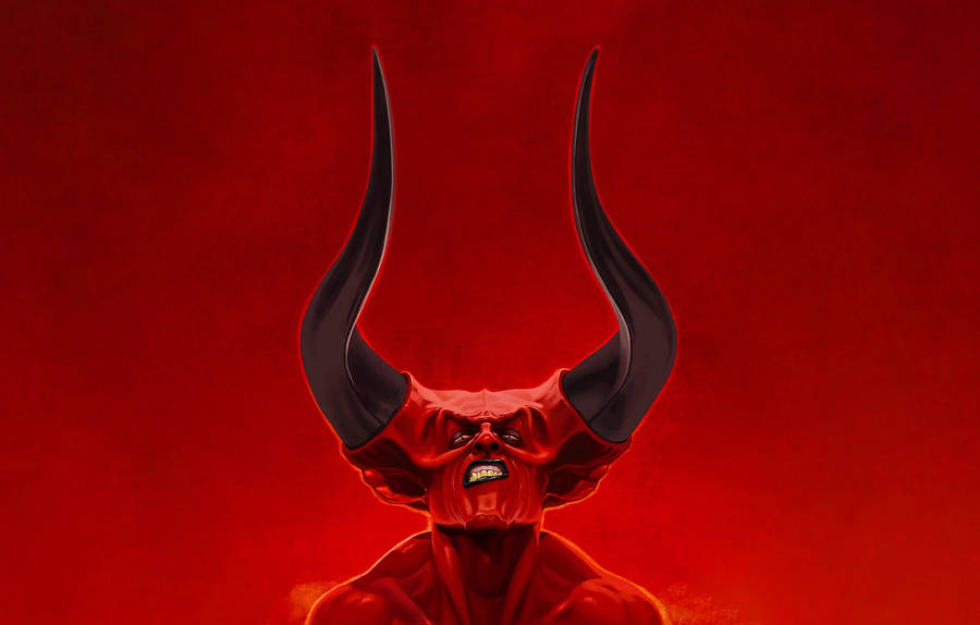 Cool Devil Long Horn Wallpaper