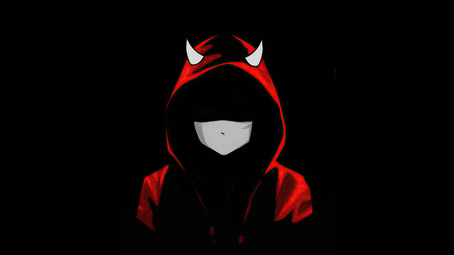 Cool Devil Red Hoody Wallpaper