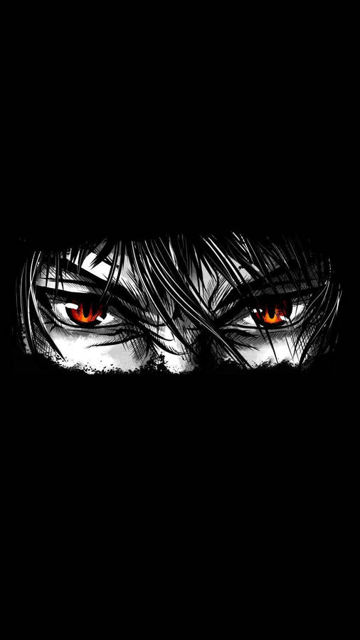 Cool Eyes Anime Black And White Iphone Wallpaper