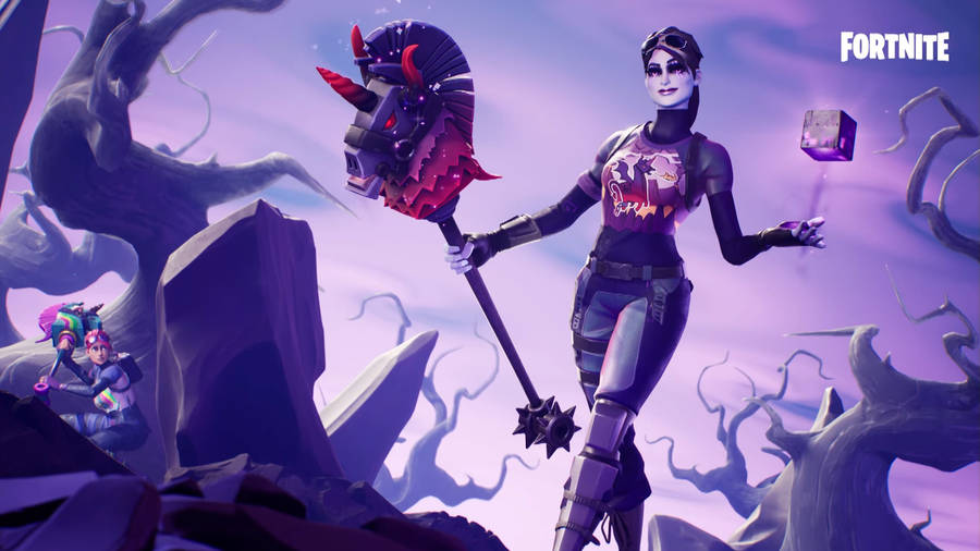 Cool Fortnite Dark Bomber Art Wallpaper