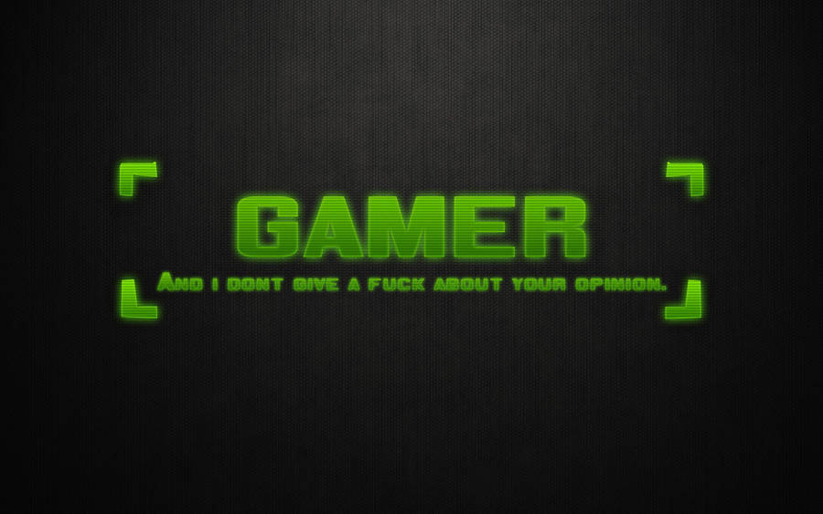 Cool Gaming Neon Green Gamer Wallpaper