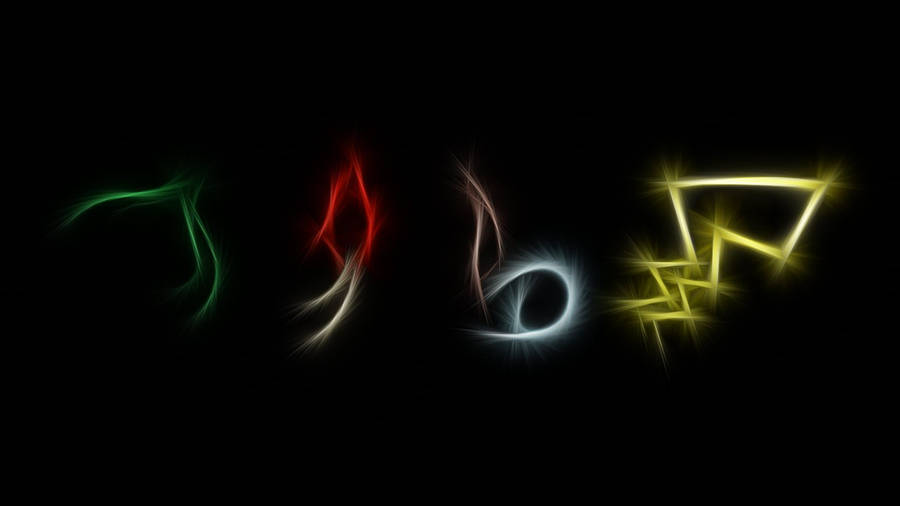 Cool Gaming Pokemon Light Art Wallpaper