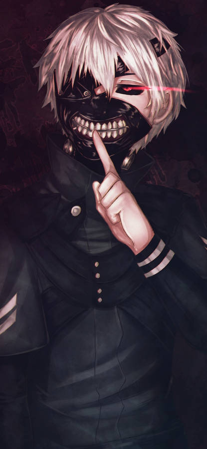 Cool Graphic Art Ken Tokyo Ghoul Iphone Background Wallpaper