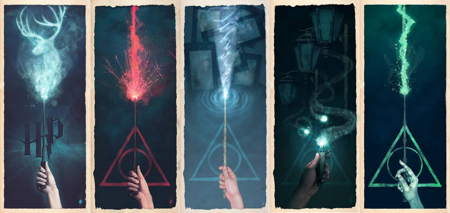 Cool Harry Potter Wands Wallpaper