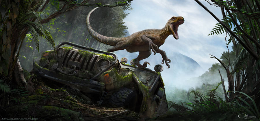 Cool Hd Raptor Dinosaur Wallpaper