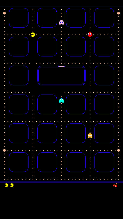 Cool Iphone Home Screen Pac-man Game Wallpaper