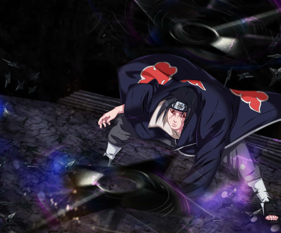 Cool Itachi In Intense Pose Wallpaper