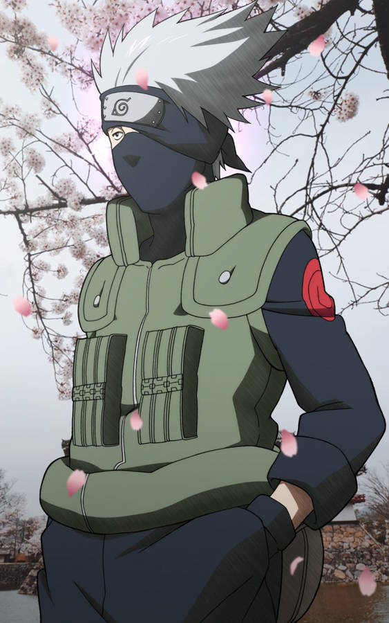 Cool Kakashi Cherry Blossom Wallpaper