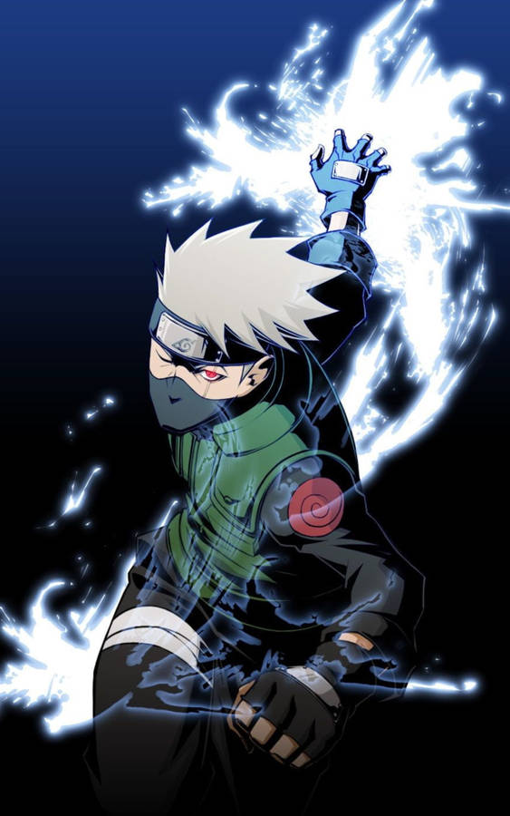 Cool Kakashi Electric Shock Wallpaper