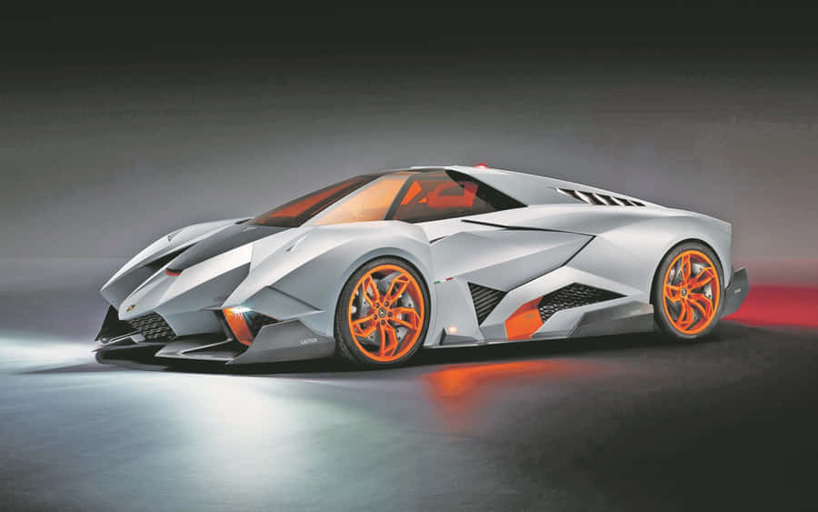 Cool Lamborghini Parked Atop A Hill Wallpaper