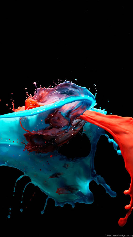 Cool Lock Screen Paint Splash Wallpaper