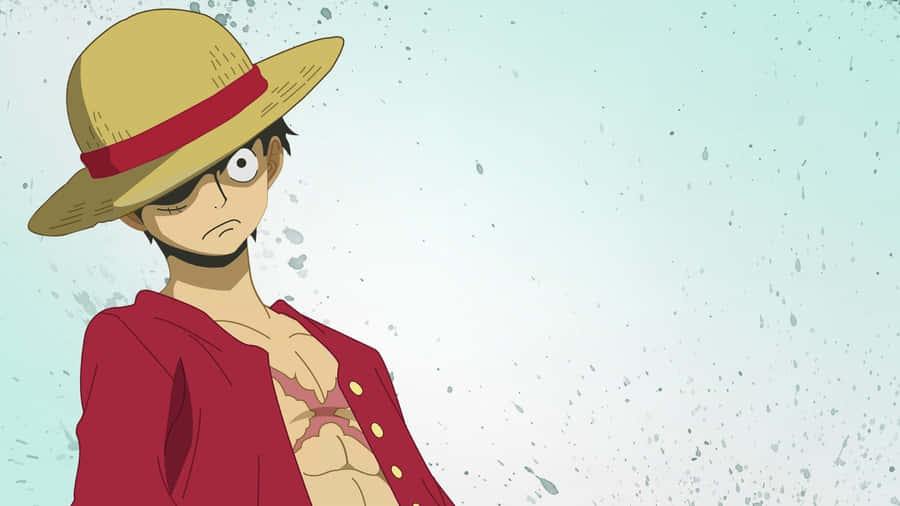Cool Luffy Looks Ready To Take On The World! Wallpaper