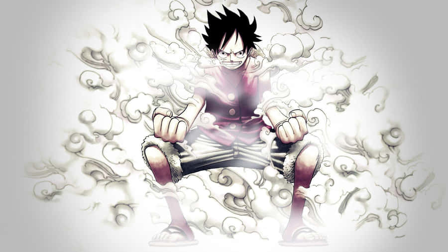 Cool Luffy Ready To Take On The Next Challenge Wallpaper