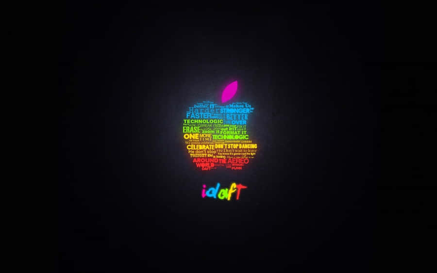 Cool Mac Logo Classic Colors Wallpaper