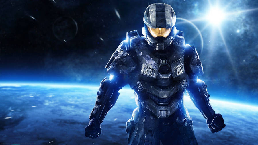 Cool Master Chief In Space Wallpaper