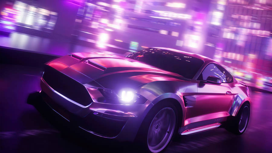 Cool Mustang Purple Wallpaper