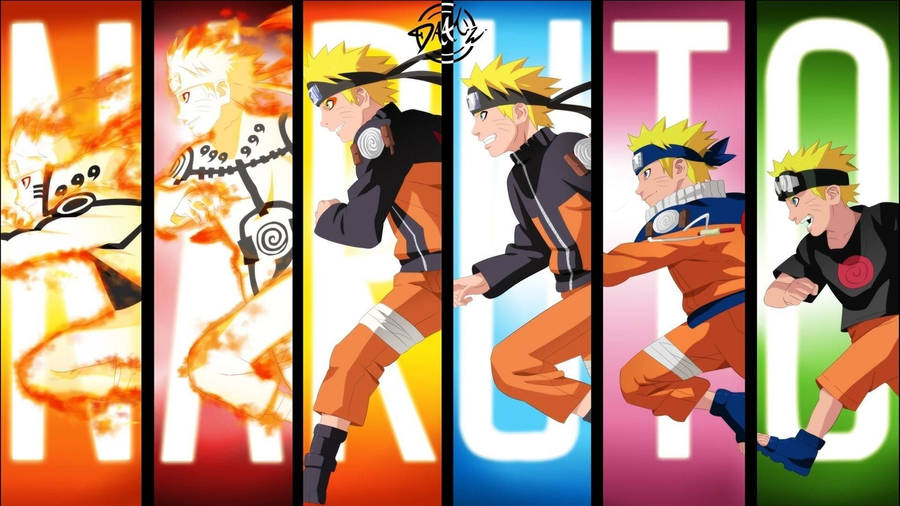 Cool Naruto Collage Art Wallpaper