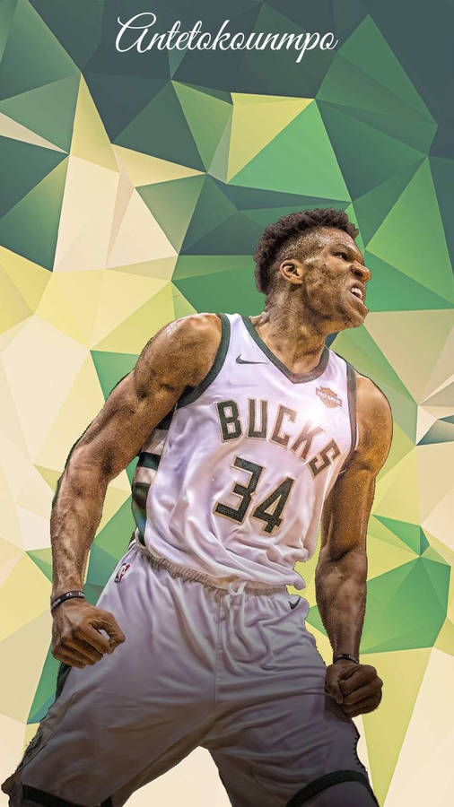 Cool Nba Giannis Antetokounmpo Fan Art Wallpaper