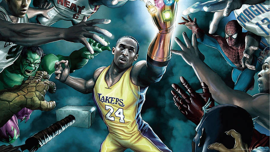 Cool Nba Illustration Art Wallpaper