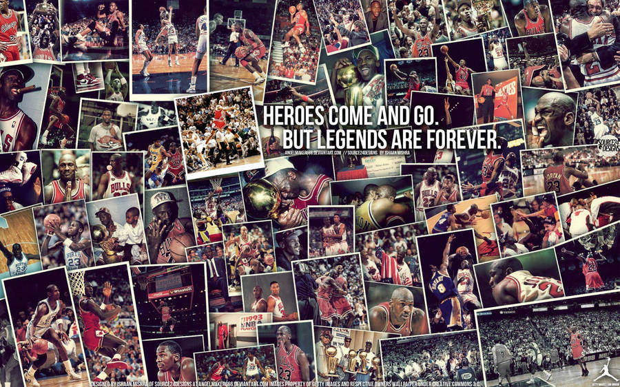 Cool Nba Photo Collage Wallpaper