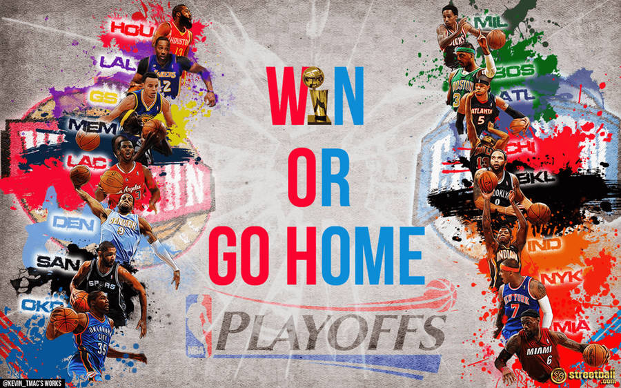 Cool Nba Playoffs Poster Wallpaper