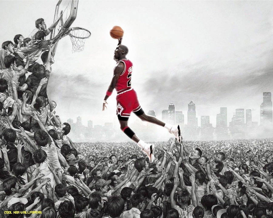 Cool Nba Slum Dunk Photo Wallpaper