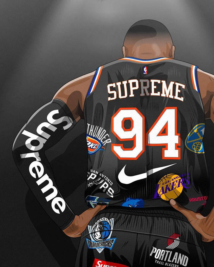 Cool Nba Supreme Jersey Wallpaper