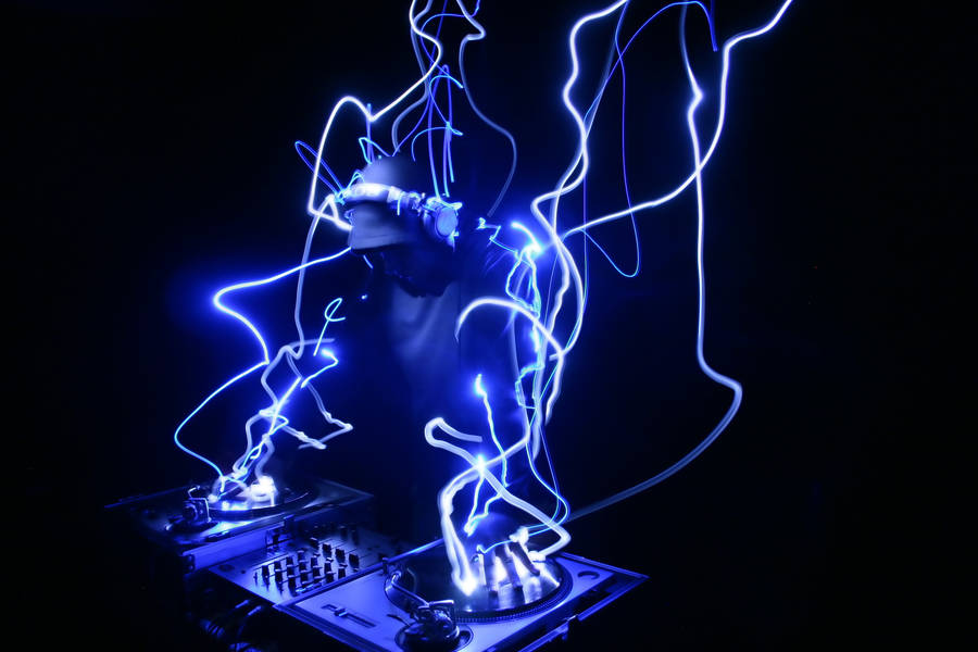 Cool Neon Lights Dj Music Wallpaper