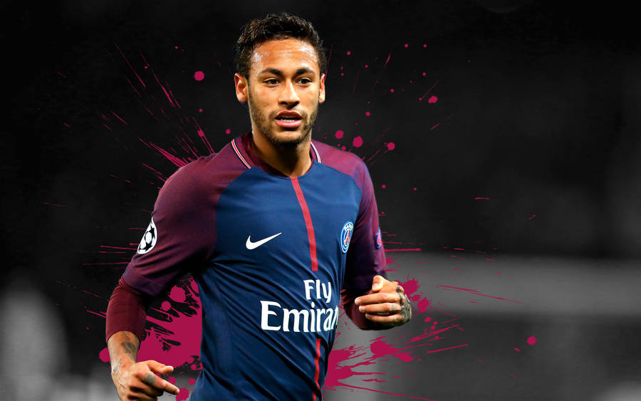 Cool Neymar Jr Graphic Artwork Wallpaper