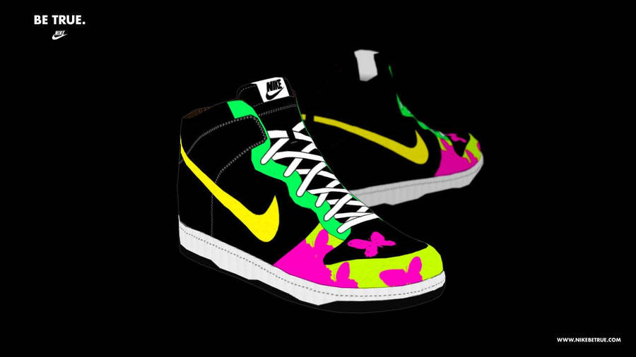 Cool Nike Shoes Artwork Wallpaper