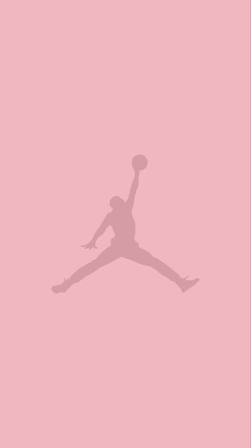 Cool Pantone Pink Air Jordan Logo Wallpaper