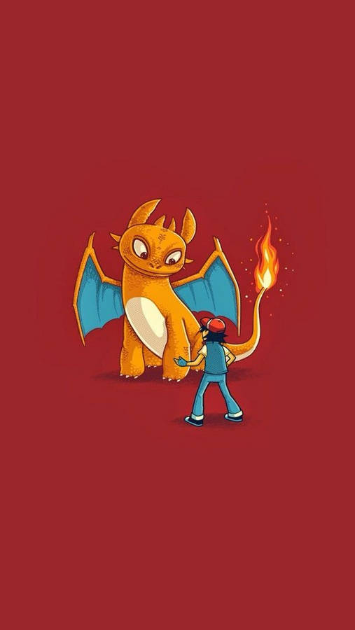 Cool Pokemon Charizard And Ash Wallpaper