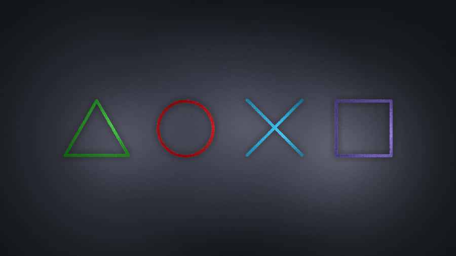 Cool Ps4 Colorful Matte Colors On Large Controller Icons Wallpaper