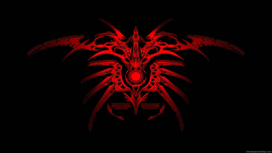 Cool Red Tribal Design Wallpaper