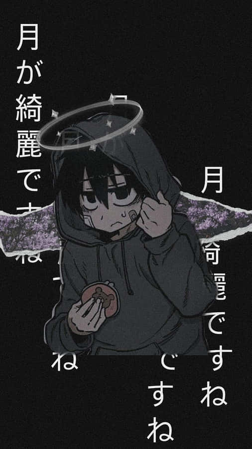 Cool Sad Boy With Halo Wallpaper