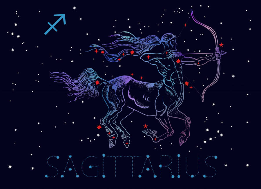 Cool Sagittarius Zodiac Archer Art Wallpaper