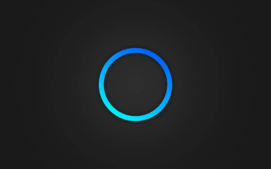 Cool Simple Blue Circle Outline Wallpaper