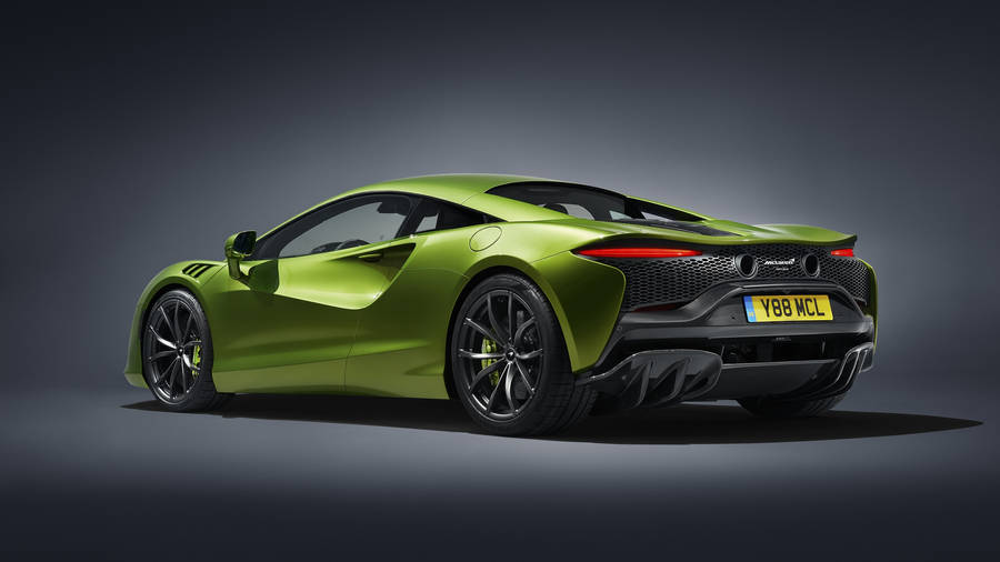 Cool Sports Car Green Mclaren Back Wallpaper