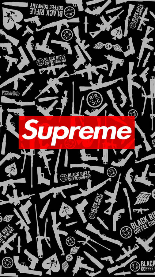 Cool Supreme Guns Wallpaper