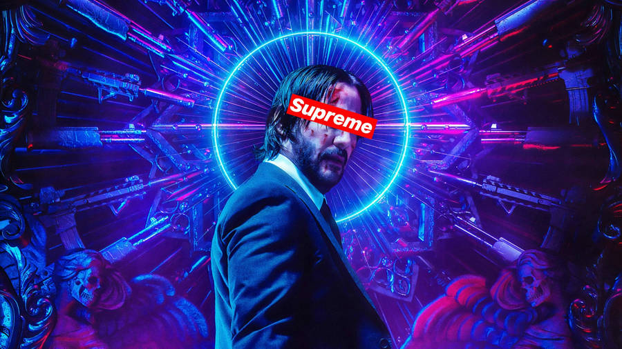 Cool Supreme John Wick Wallpaper