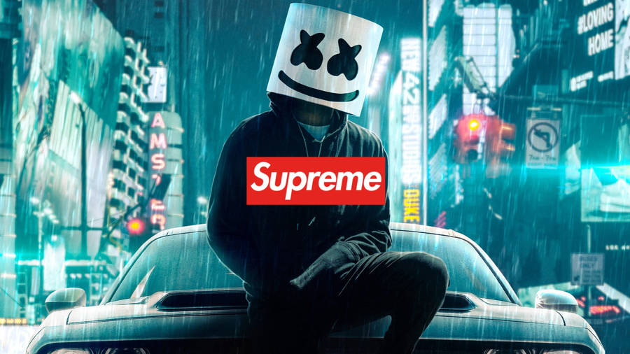 Cool Supreme Marshmelo Wallpaper