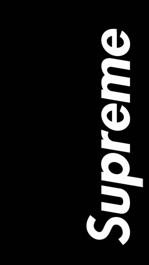 Cool Supreme Simple Black Wallpaper