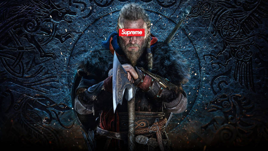 Cool Supreme Vikings Wallpaper