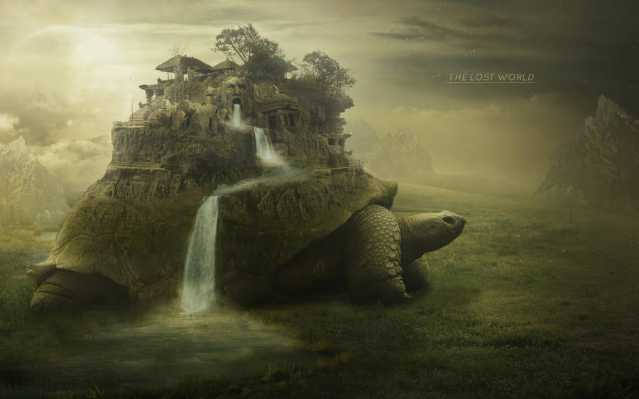 Cool Turtle Ancient Castle Wallpaper