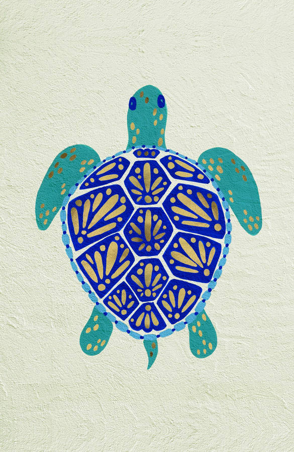 Cool Turtle Painting Wallpaper