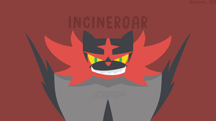 Cool Vector Of Incineroar Wallpaper