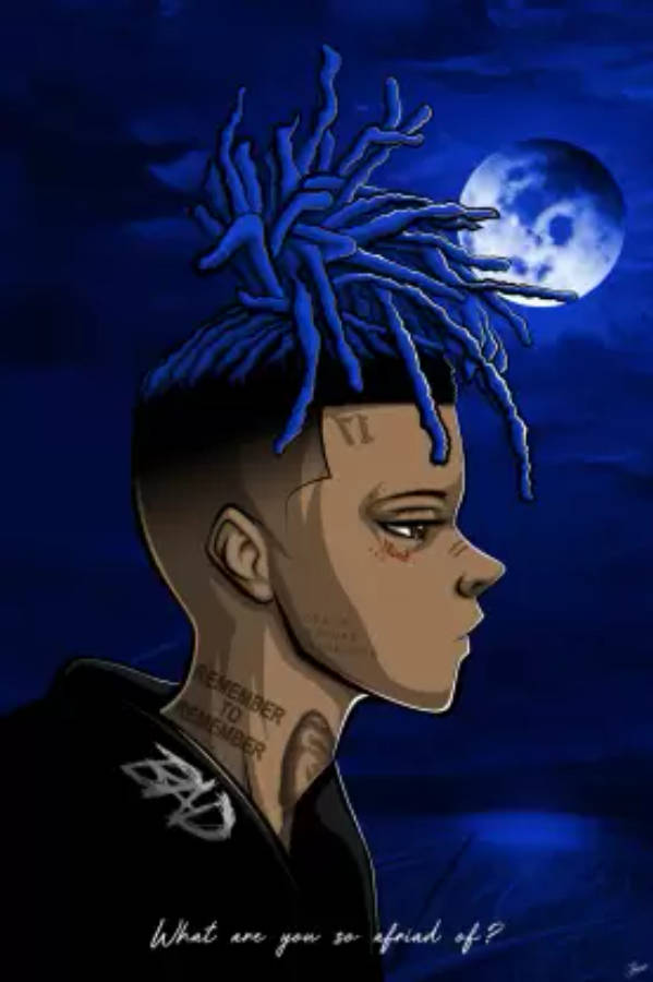 Cool Xxxtentacion Looking Out Afar Wallpaper