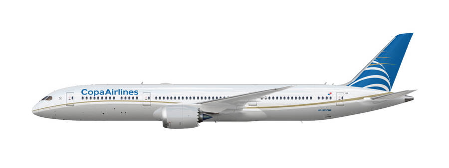 Copa Airlines Plane In White Wallpaper