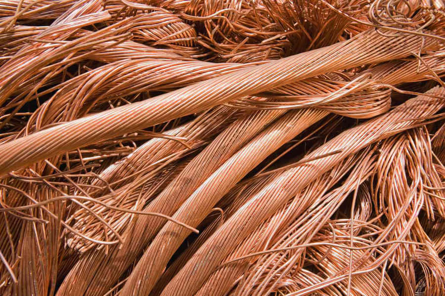 Copper Wire Scrap Bundle Wallpaper